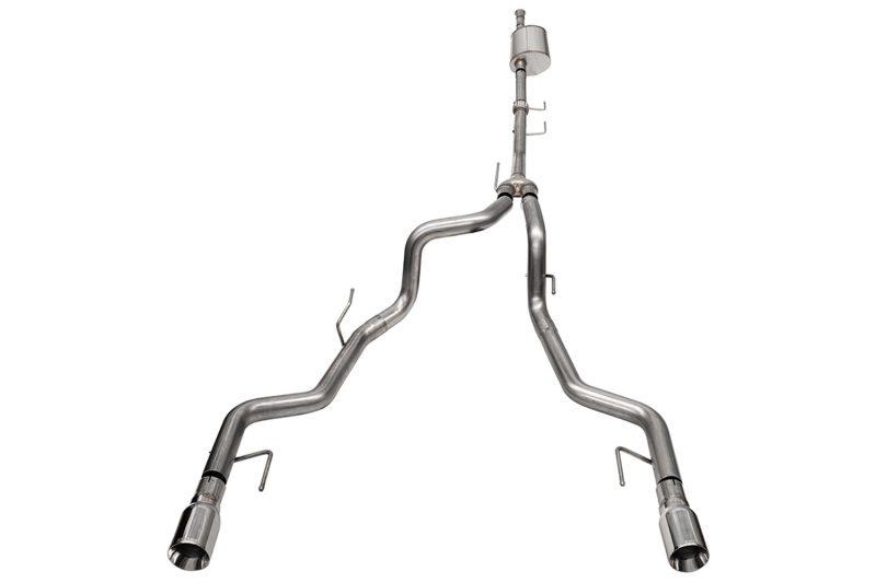 Ford F-150 Performance Exhaust - Rear - CORSA Performance - Sport Cat Back, Dual Rear Exit - Polished - `21-`25
